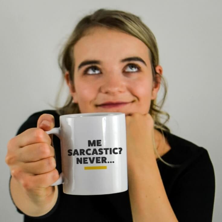 The Gift Experience Me, Sarcastic? Never... Mug Anniversary Gifts For Him