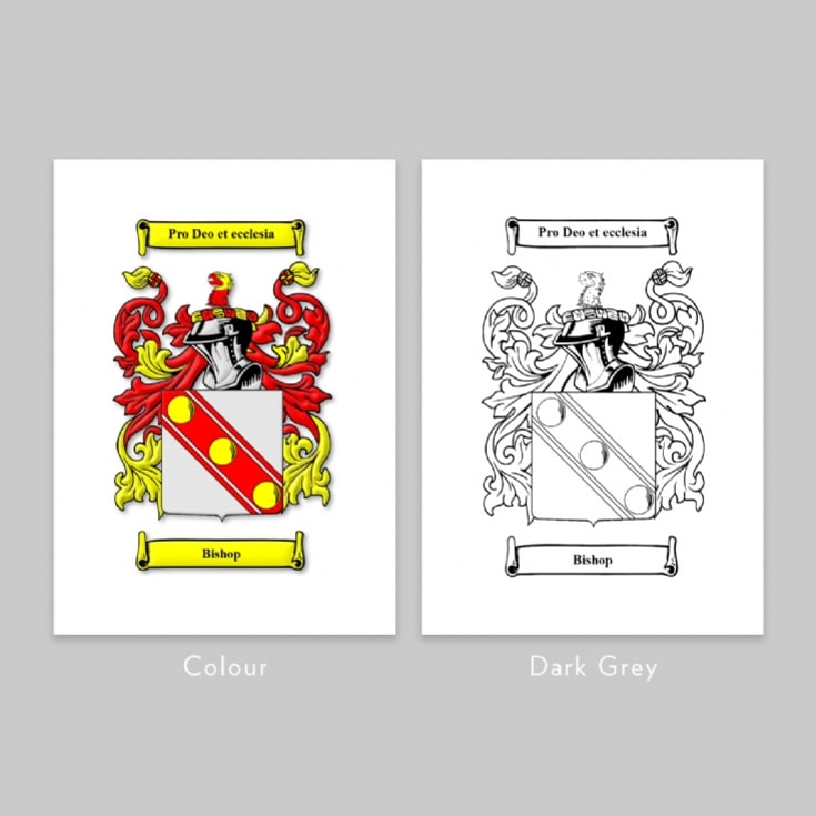 Personalised Coat of Arms Surname Lightbox product image