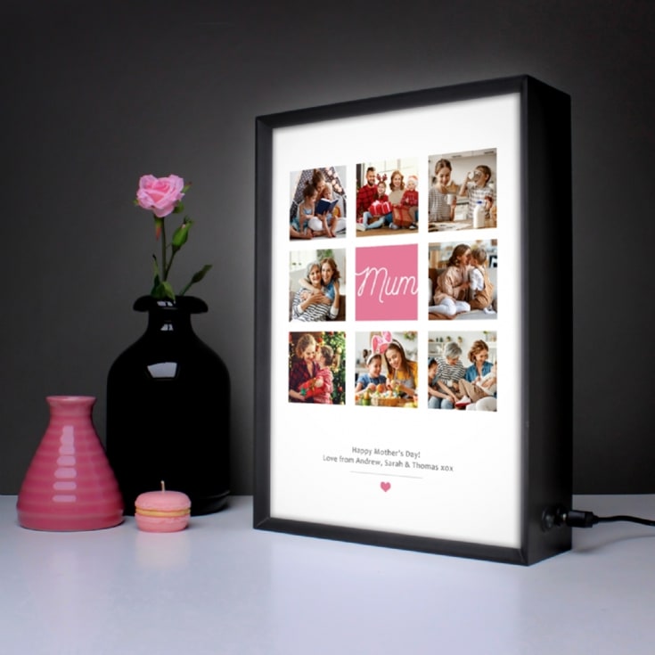 The Gift Experience Light Personalised Photo Celebration Box Anniversary Gifts For Him