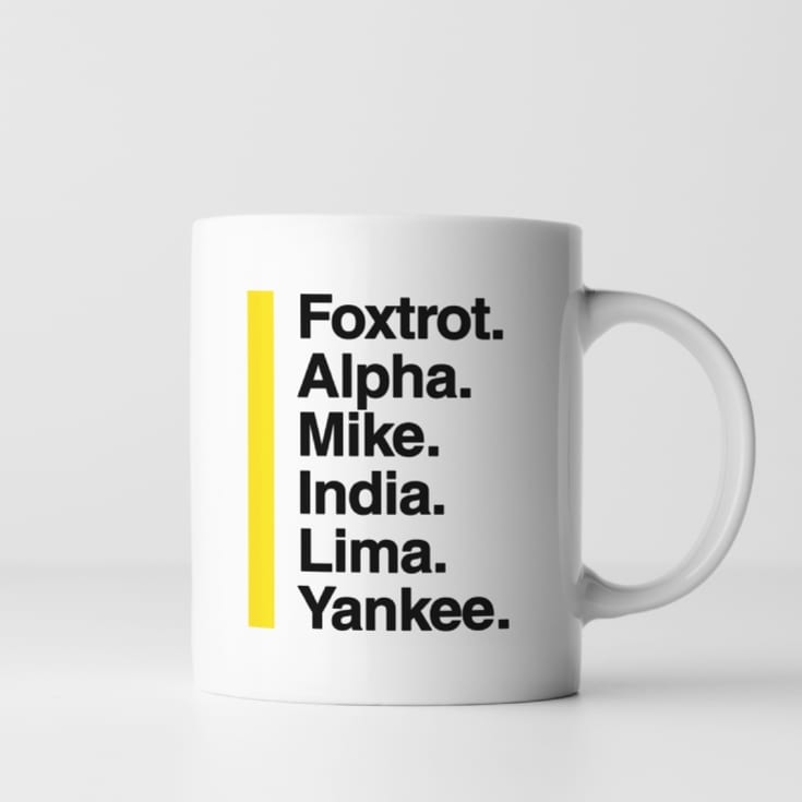 Personalised Phonetic Alphabet Name/Phrase Mug product image