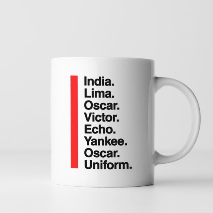 Personalised Phonetic Alphabet Name/Phrase Mug product image