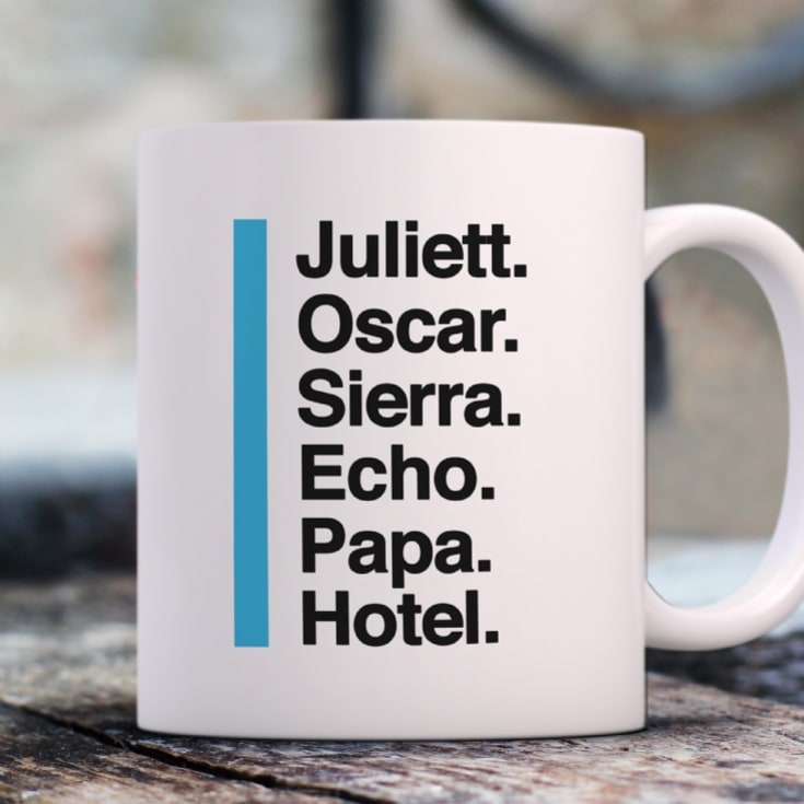 Personalised Phonetic Alphabet Name/Phrase Mug product image