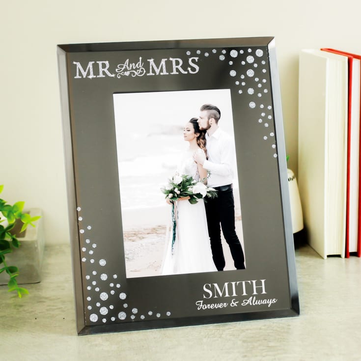 Personalised Diamante Mr and Mrs Frame product image