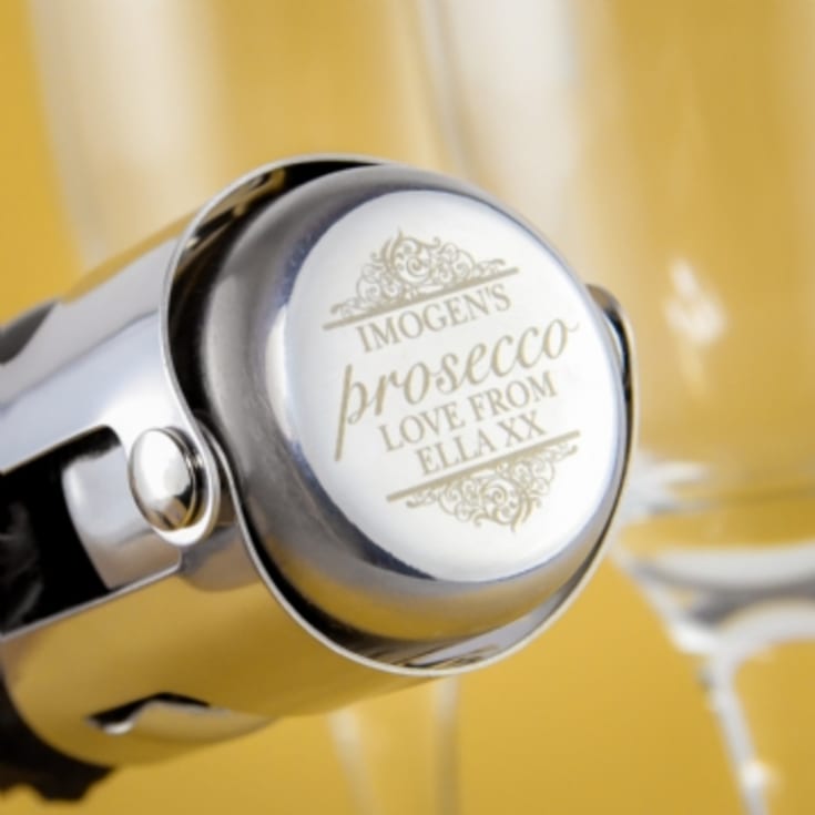 The Gift Experience Personalised Prosecco Bottle Stopper