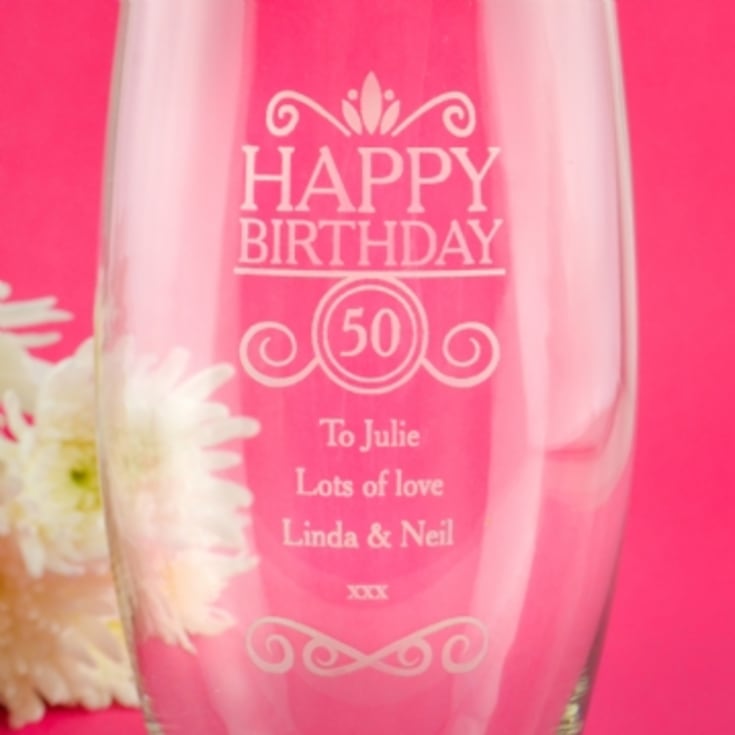 Personalised Birthday Vase product image