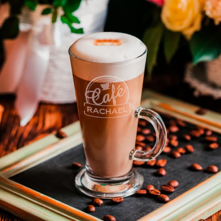 Personalised Bistro Latte Glass product image