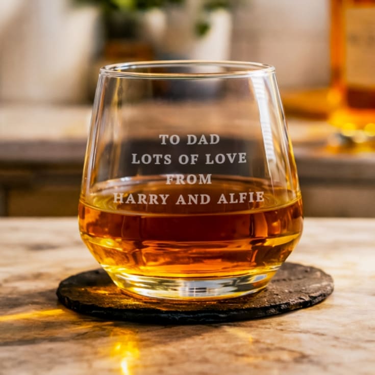 The Gift Experience Personalised Whiskey Glass