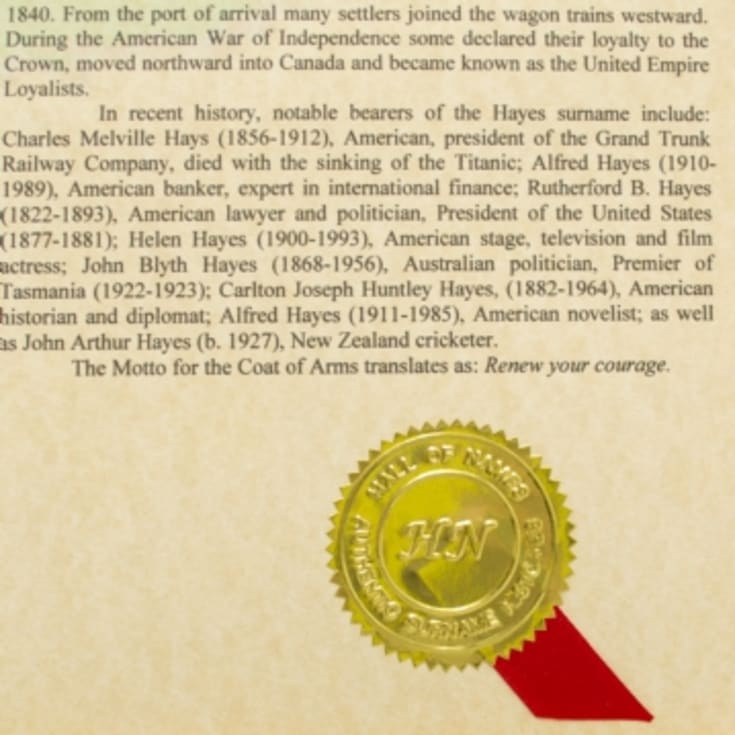 Personalised Coat of Arms and Surname History Print - Unframed product image