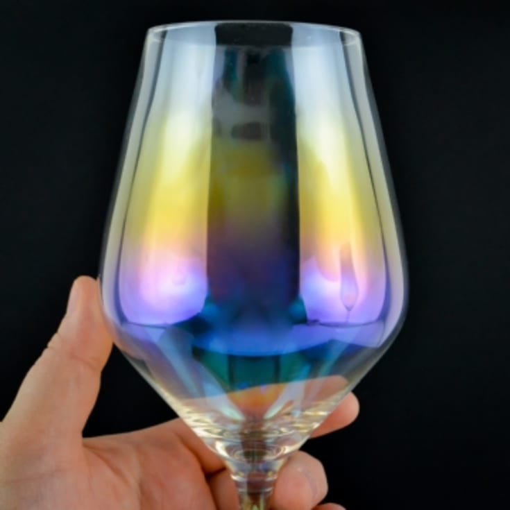 Set of 2 Rainbow Wine Glasses product image