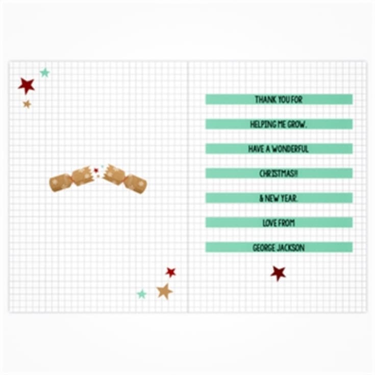Personalised Cracking Teacher Christmas Card product image