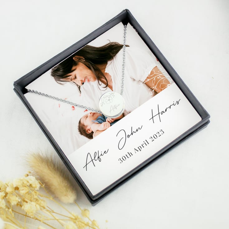 Personalised Photo Upload Necklace and Box product image