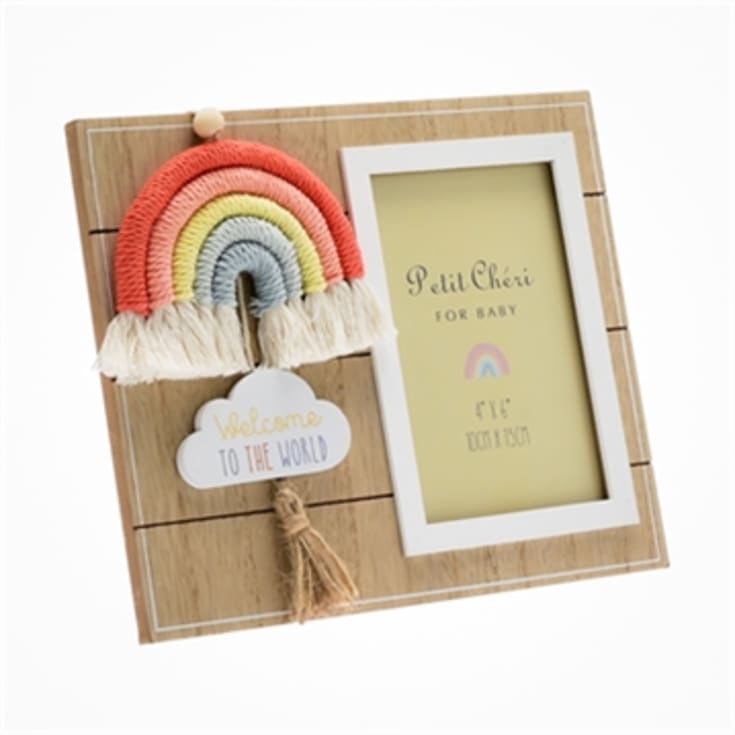 The Gift Experience Macrame Rainbow 4 X 6 Photo Frame