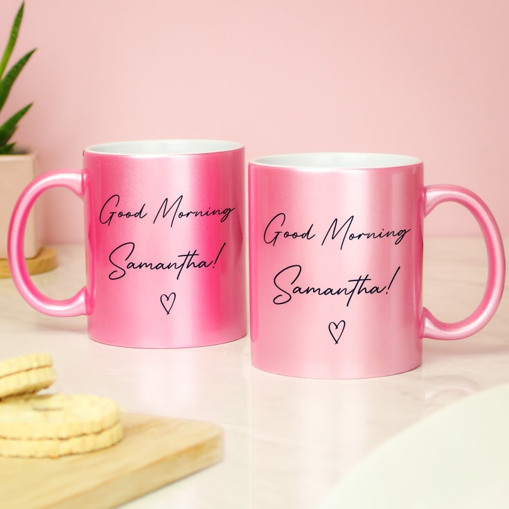 Personalised Pink Glitter Mug product image