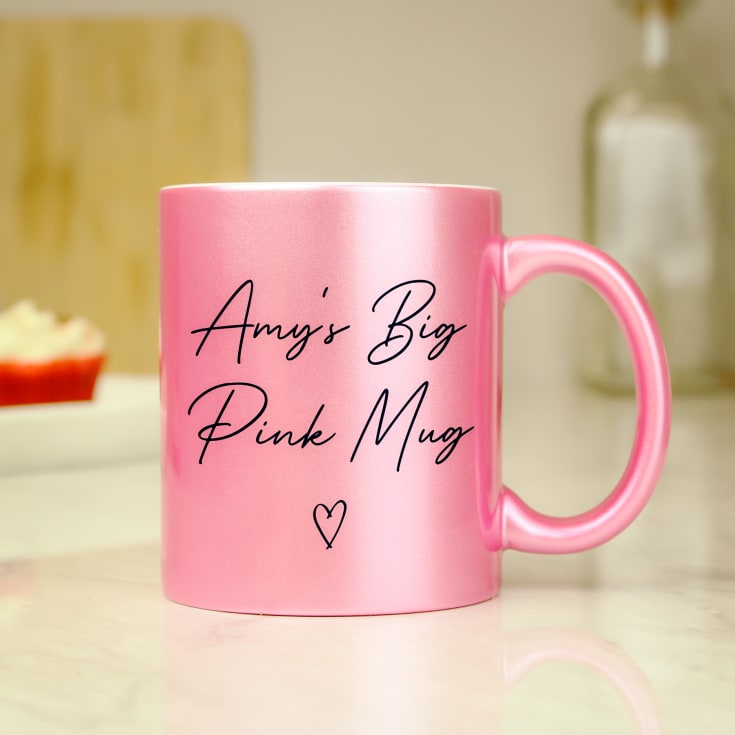 Personalised Pink Glitter Mug product image