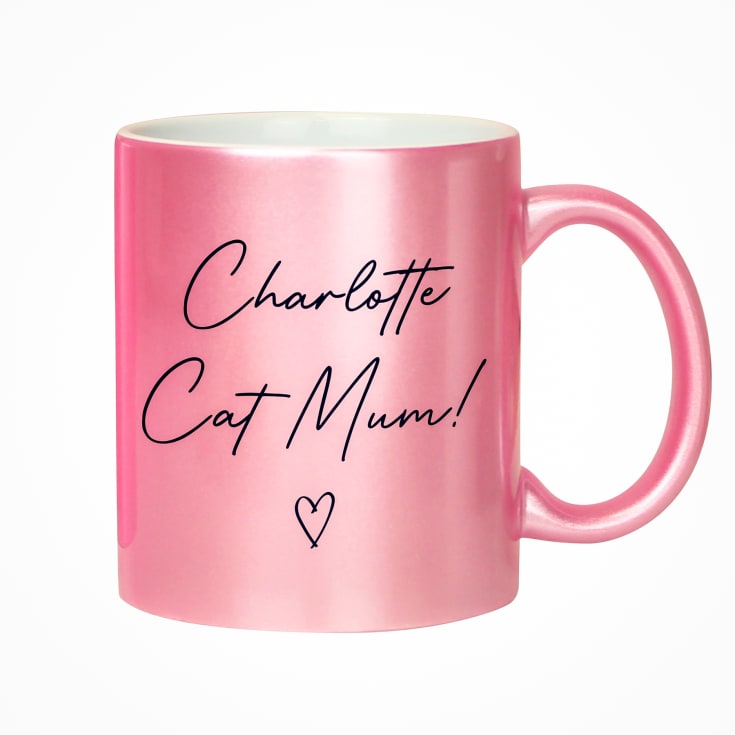 Personalised Pink Glitter Mug product image