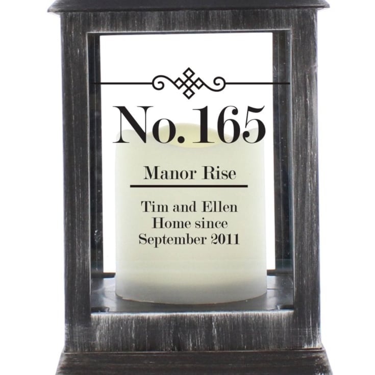 Personalised Rustic Black Lantern product image