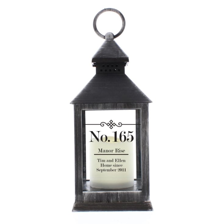 Personalised Rustic Black Lantern product image