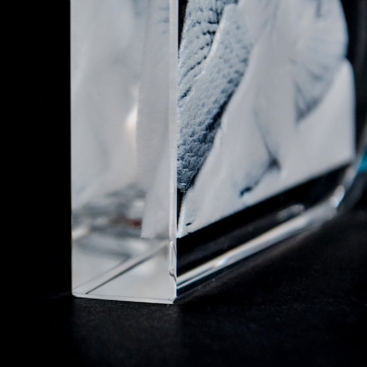 Personalised Engraved Photo Crystal Heart product image