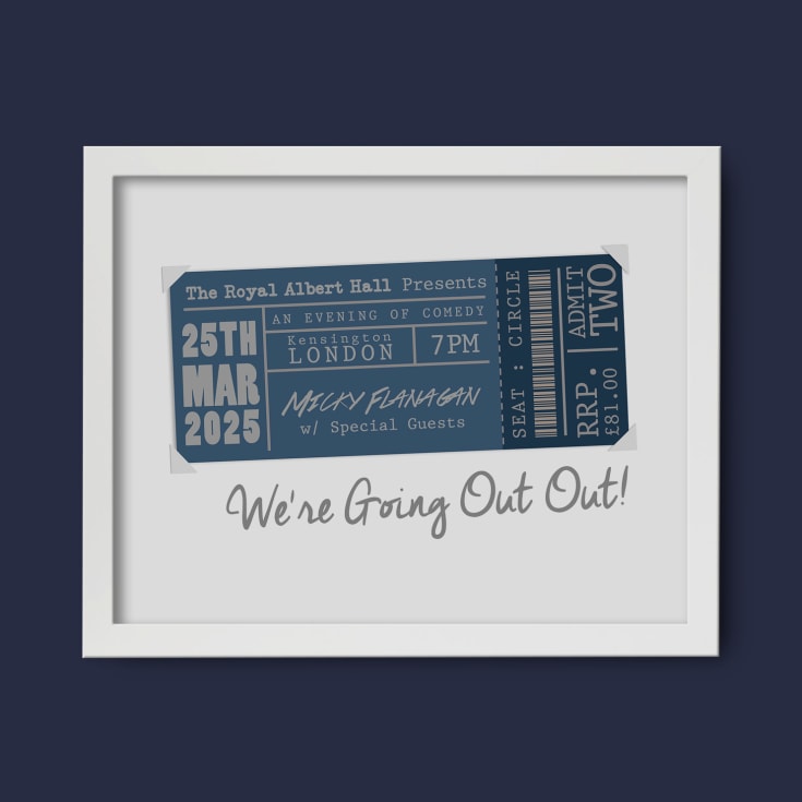 Personalised Concert Ticket Posters product image