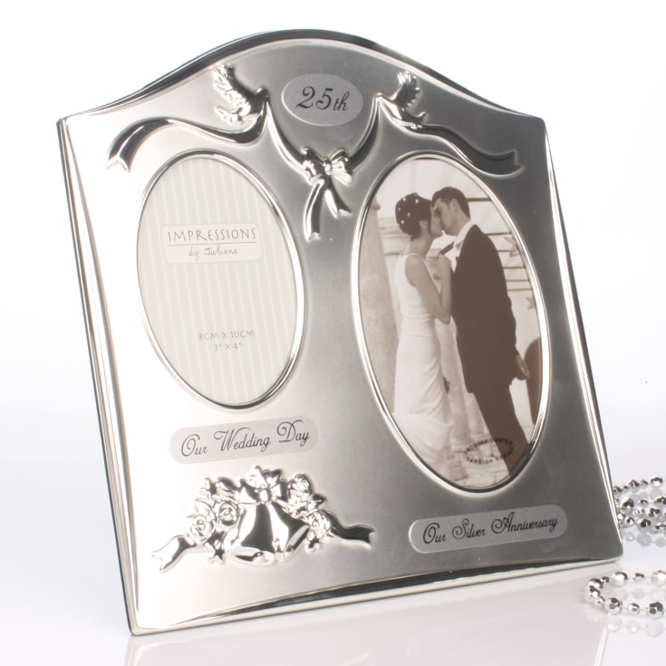 The Gift Experience Silver 25Th Anniversary Photo Frame