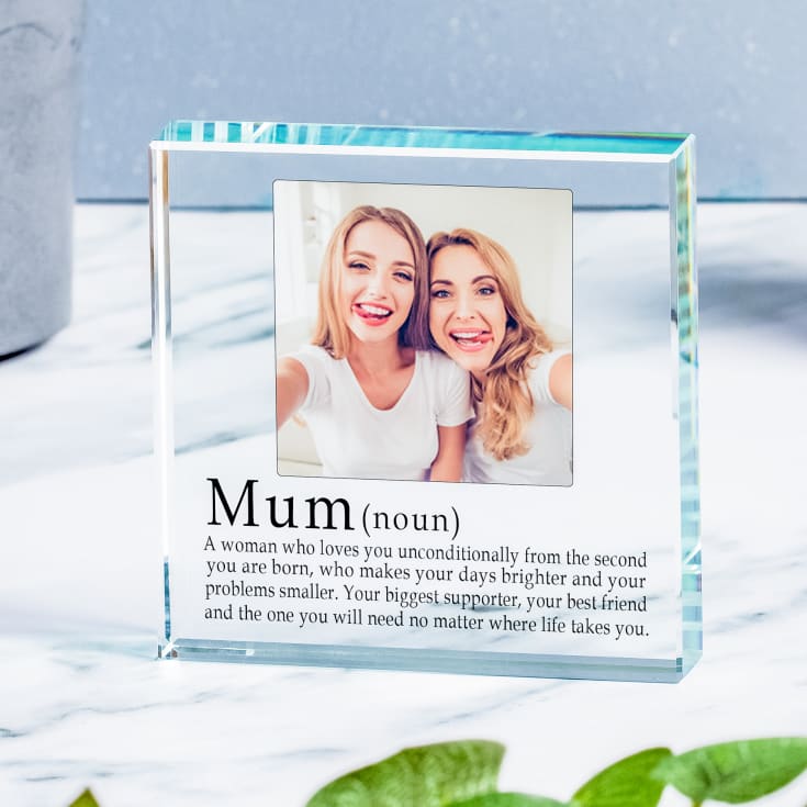 The Gift Experience Definition Of A Mum Photo Upload Glass Token