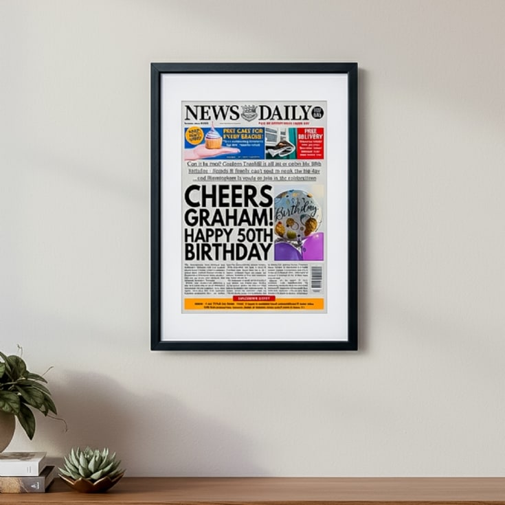 Personalised "Birthday" Newspaper Front Page product image