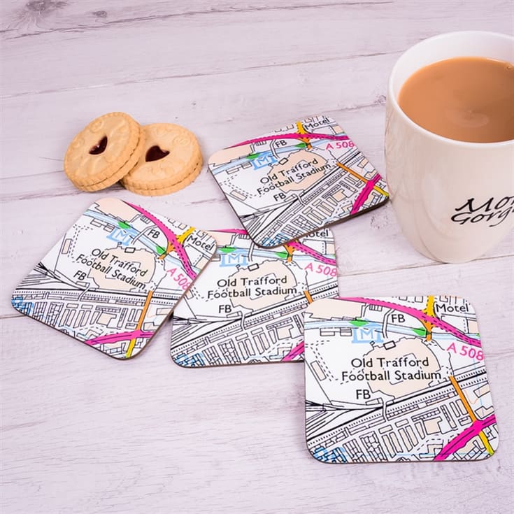 Set of 4 Football Ground Location Coasters product image