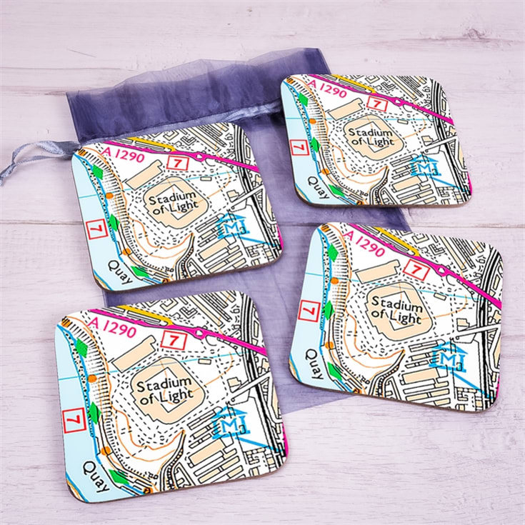 Set of 4 Football Ground Location Coasters product image