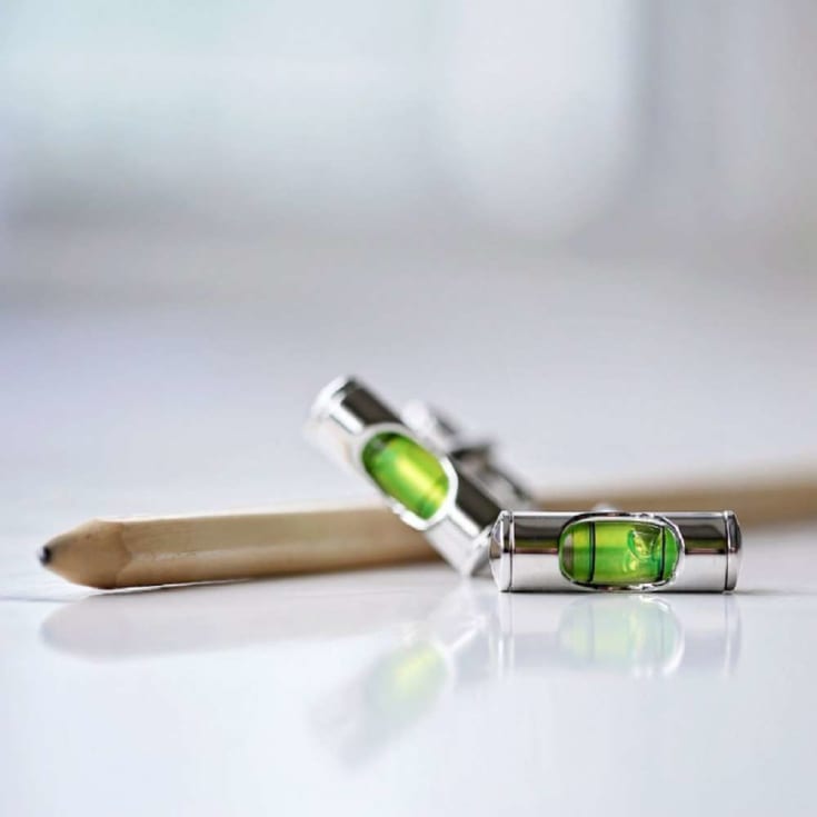 Spirit Level Cufflinks & Personalised Box product image