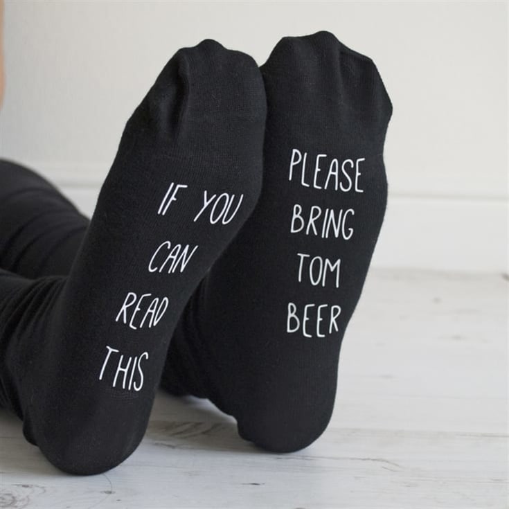 Personalised Hidden Message Socks - Please Bring Wine/Beer product image