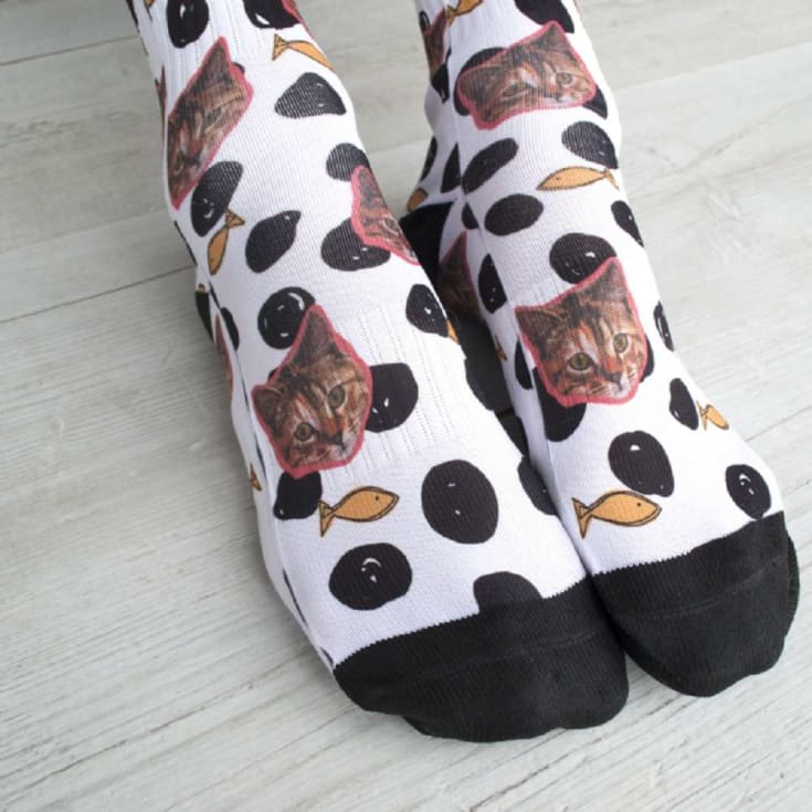 Personalised Cat Photo Socks product image