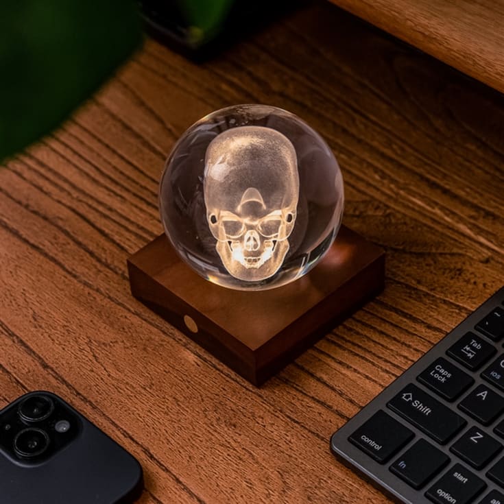 Skull Amber Crystal Light product image