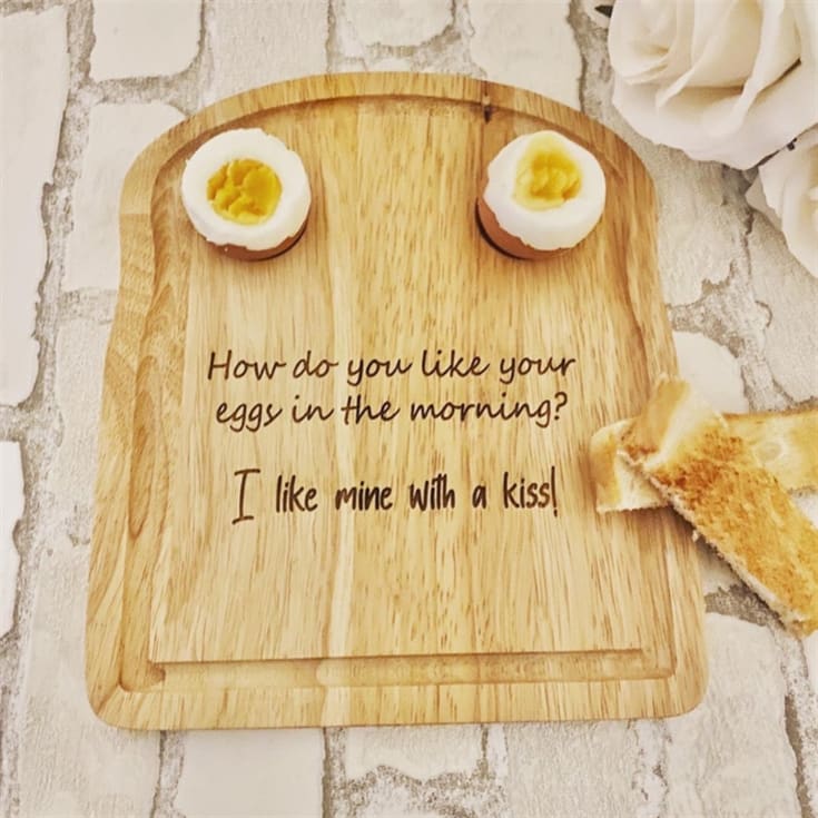 How Do You Like Your Eggs Wooden Chopping Board product image