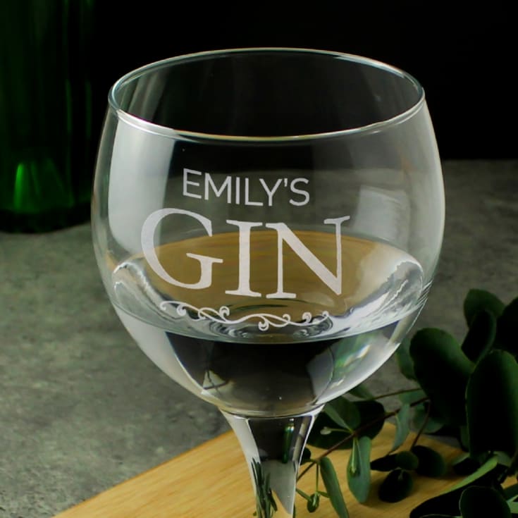 Personalised Gin Balloon Glass product image
