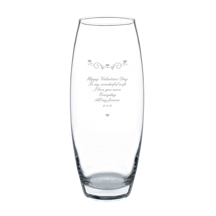 Personalised Hearts & Swirls Bullet Vase product image