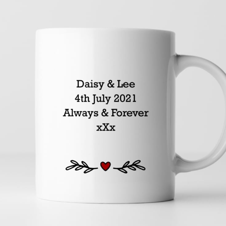Personalised 3 Years Down Forever to Go Mug product image
