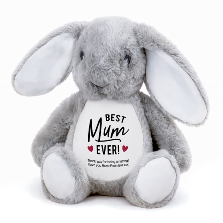 Personalised Best Mum Ever Bunny Teddy product image