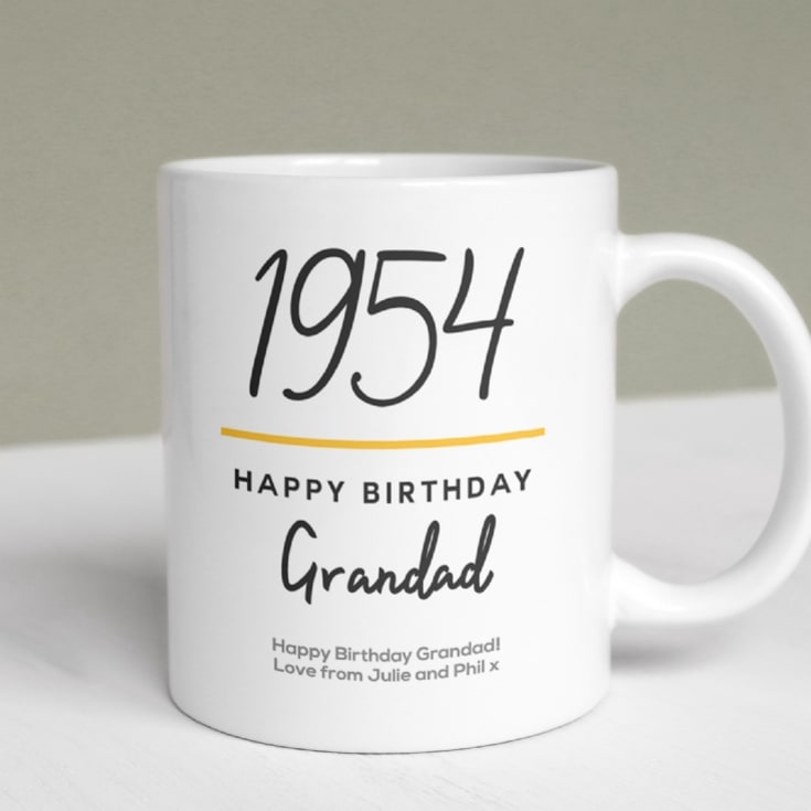 Personalised Classy 70th Birthday Year Mug product image