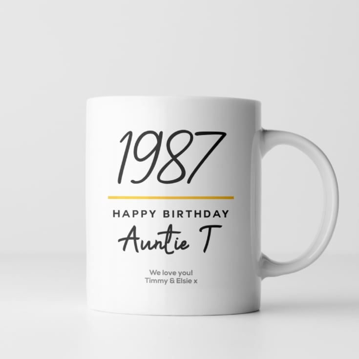 Personalised Classy Special Birthday Year Mug product image