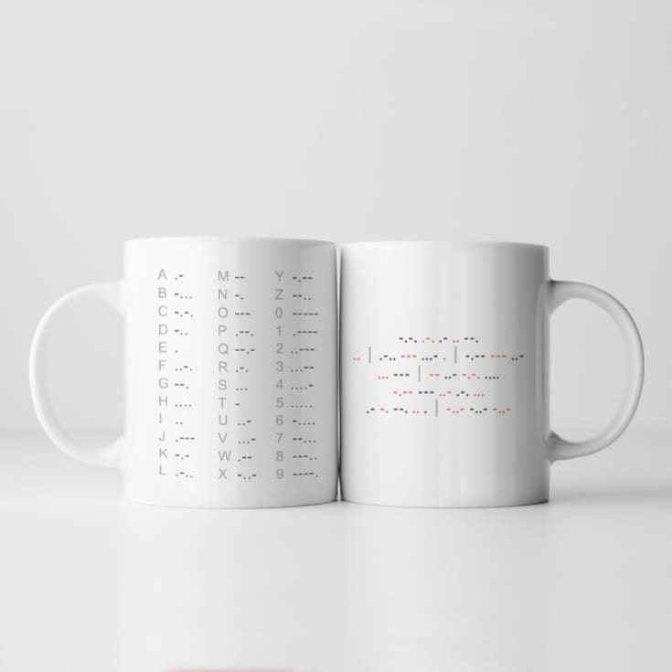 Personalised Morse Code Mug product image