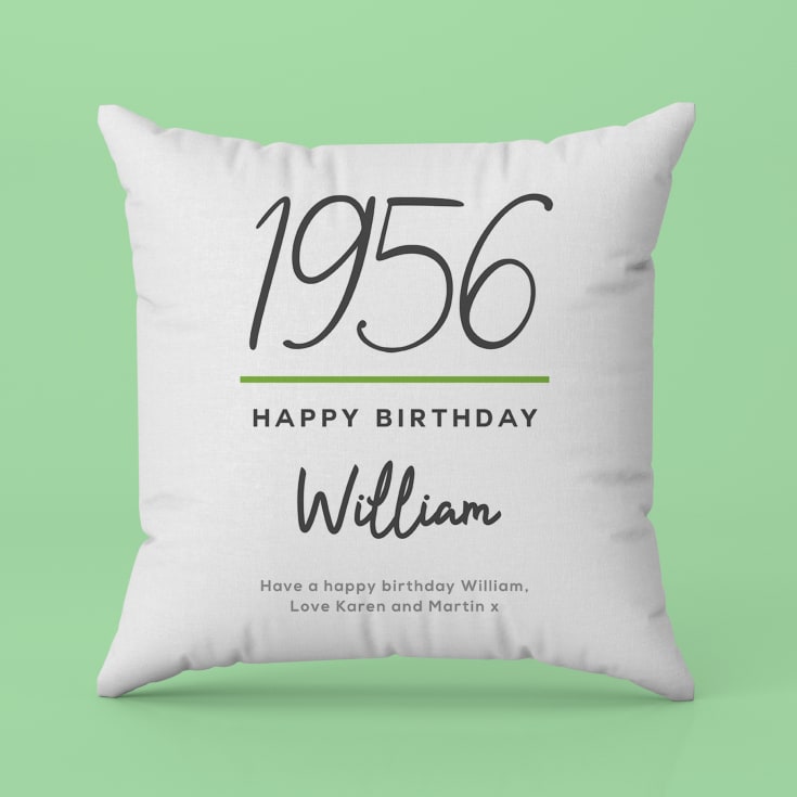 Personalised Classy 70th Birthday Year Cushion product image