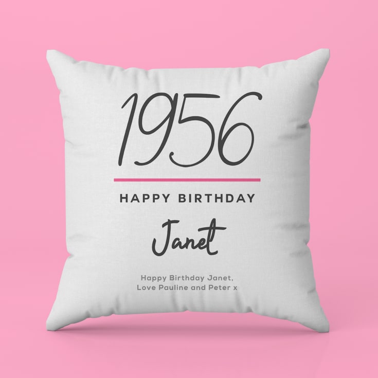 Personalised Classy 70th Birthday Year Cushion product image