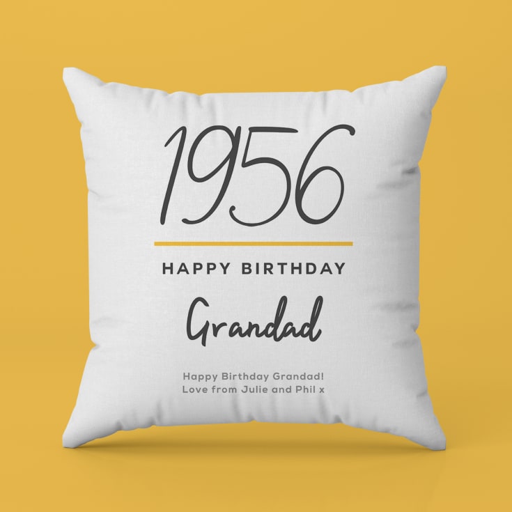 Personalised Classy 70th Birthday Year Cushion product image