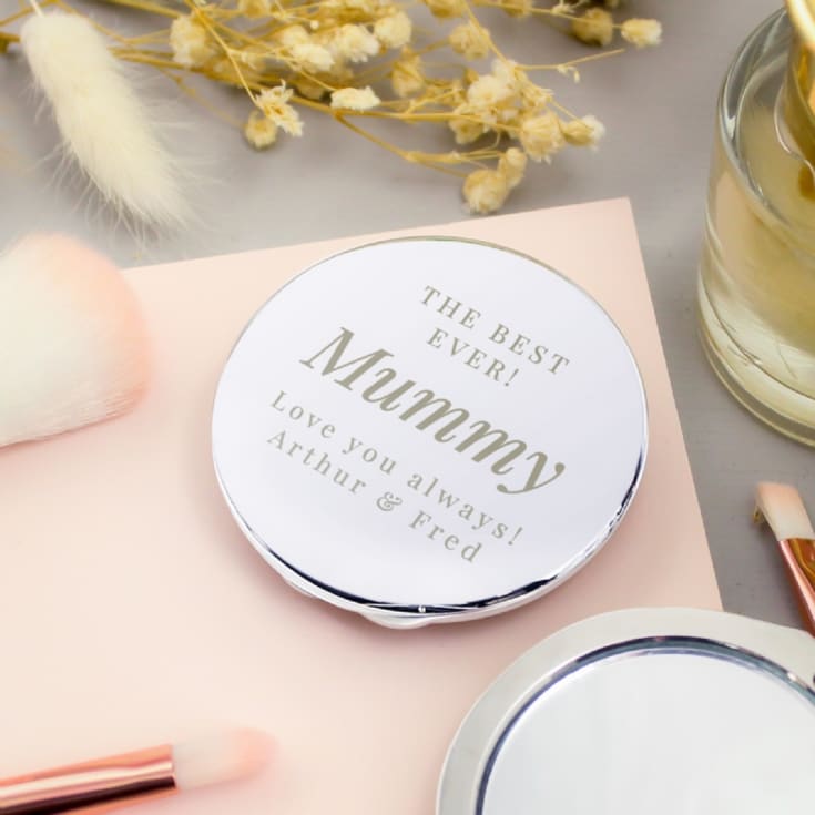 Engraved Big Role Personalised Compact Mirror product image