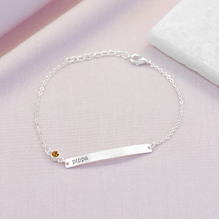 Personalised Swarovski Crystal Birthstone Bracelet product image