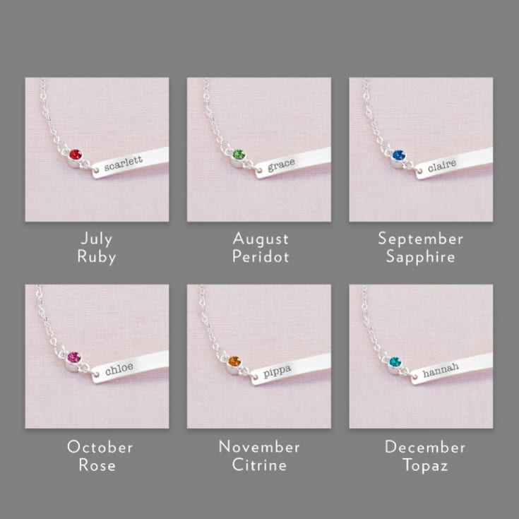 Personalised Swarovski Crystal Birthstone Bracelet product image