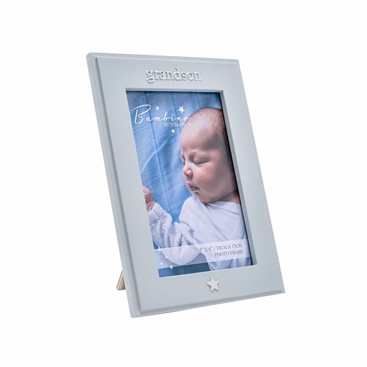 Grandson Blue Resin Photo Frame - 4" x 6" product image