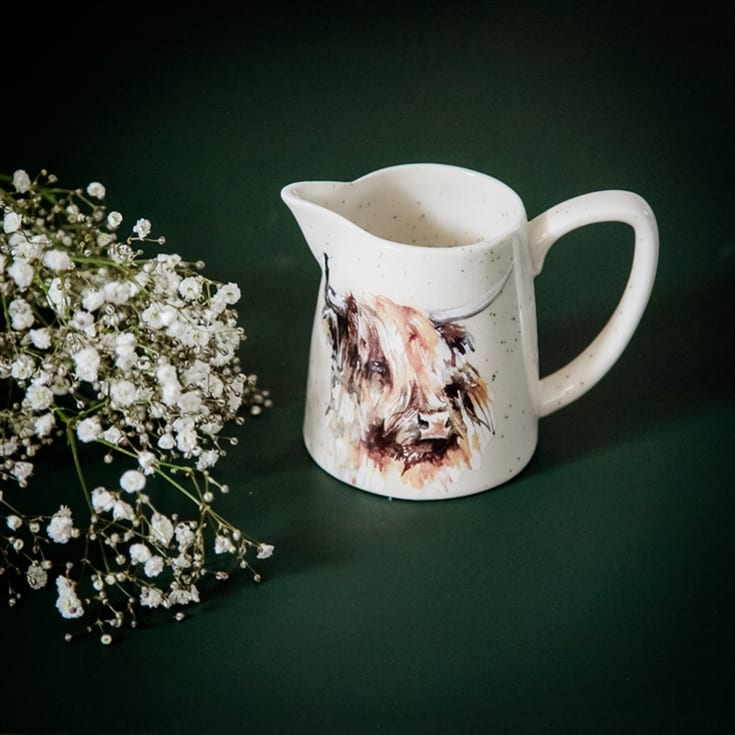 Meg Hawkins Highland Cow Ceramic Jug product image