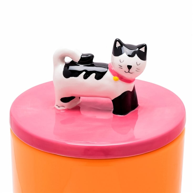 Raspberry Blossom Cat Treat Jar product image
