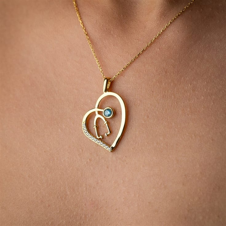 Stethoscope Necklace with Birthstone product image